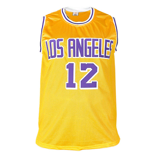 Vlade Divac Signed Los Angeles Yellow Basketball Jersey (Beckett)