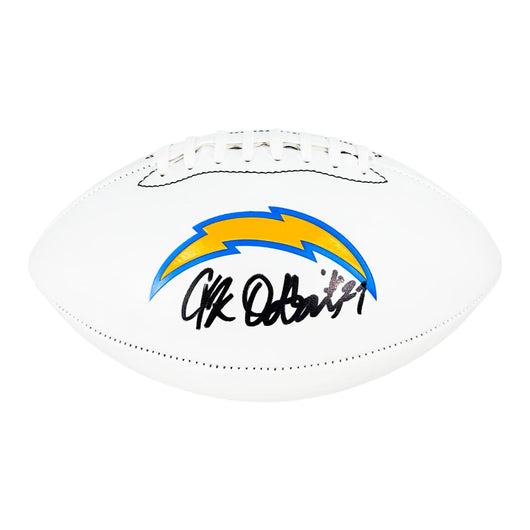 J.K. Dobbins Signed Los Angeles Chargers Official NFL Team Logo Football (Beckett)