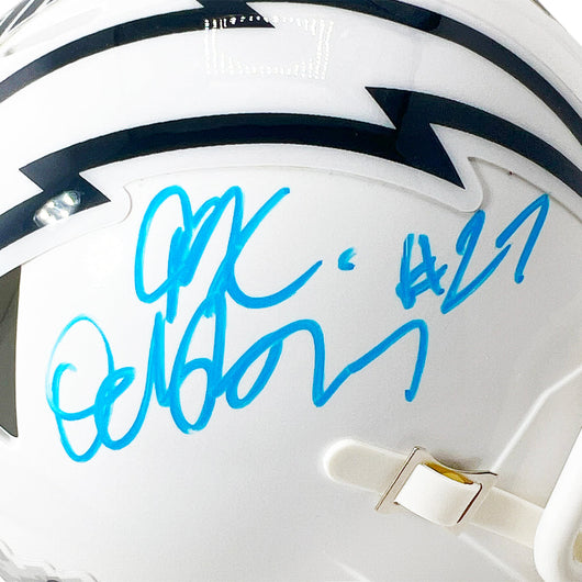 J.K. Dobbins Signed Los Angeles Chargers Salute to Service 2024 Mini Football Helmet (JSA)