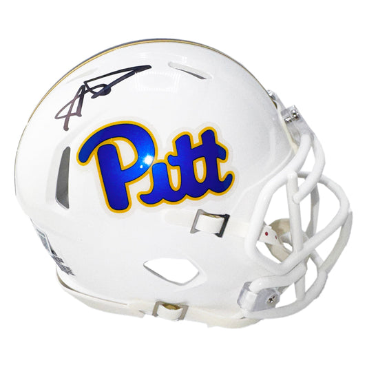 Aaron Donald Signed Pittsburgh Panthers Speed Mini Football Helmet (Beckett)