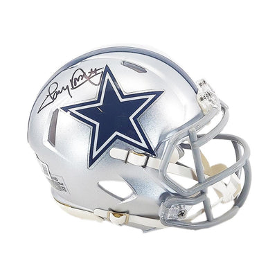 Tony Dorsett Signed Dallas Cowboys Speed Mini Football Helmet Black Ink (Beckett)