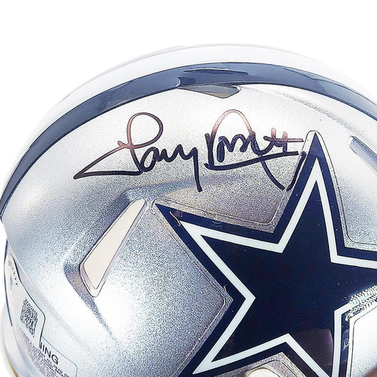 Tony Dorsett Signed Dallas Cowboys Speed Mini Football Helmet Black Ink (Beckett)