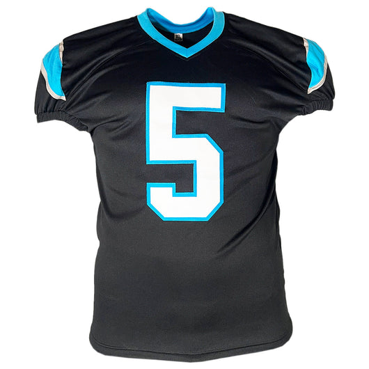 Rico Dowdle Signed Carolina Black Game Style Football Jersey (JSA)