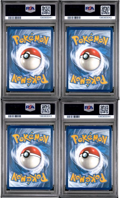 SET OF 4 [PSA 9 - MINT] Destined Rivals - Pre-Release - STAFF Promos - Moltres, Gyarados, Tyranitar & Mimikyu (Sequential Certs)