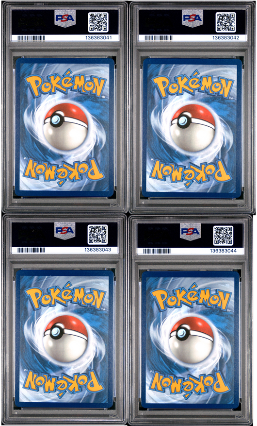SET OF 4 [PSA 9 - MINT] Destined Rivals - Pre-Release - STAFF Promos - Moltres, Gyarados, Tyranitar & Mimikyu (Sequential Certs)