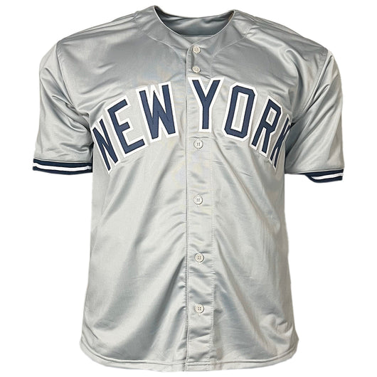 Mariano Duncan Signed 1996 WS Champs Inscription New York Grey Baseball Jersey (JSA)