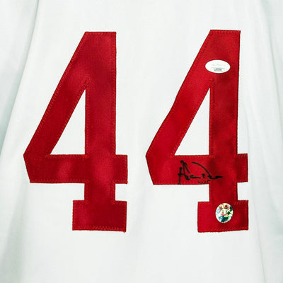 Adam Dunn Signed Cincinnati White Baseball Jersey (JSA)