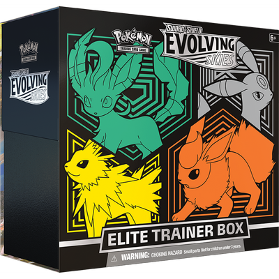 Sword & Shield: Evolving Skies - Elite Trainer Box (Flareon/Jolteon/Umbreon/Leafeon)