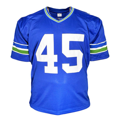 Kenny Easley Signed HOF 17 Inscription Seattle Blue Football Jersey (JSA)