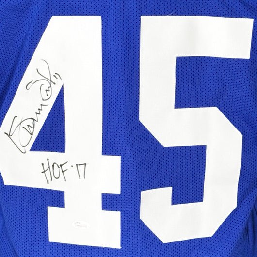 Kenny Easley Signed HOF 17 Inscription Seattle Blue Football Jersey (JSA)