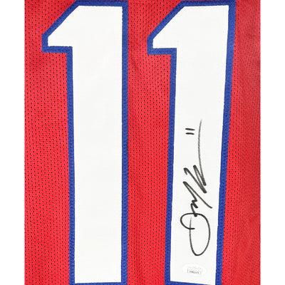 Julian Edelman Signed New England Red Football Jersey (JSA)