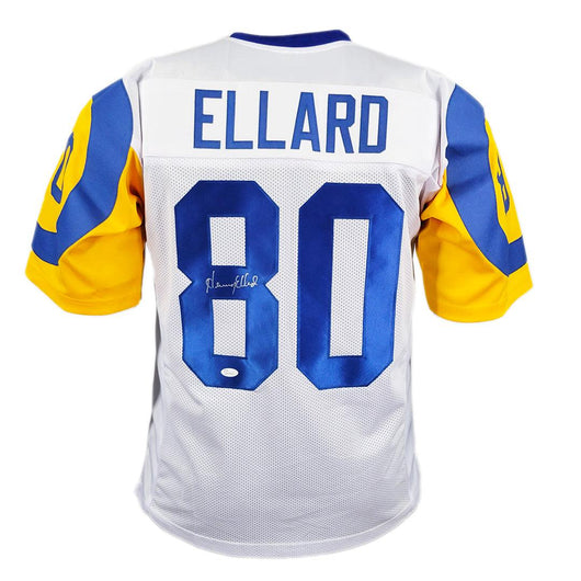 Henry Ellard Signed St Louis White Football Jersey (JSA)