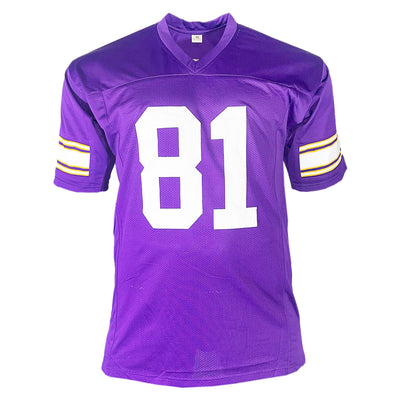 Carl Eller Signed Minnesota Purple Football Jersey (Beckett)