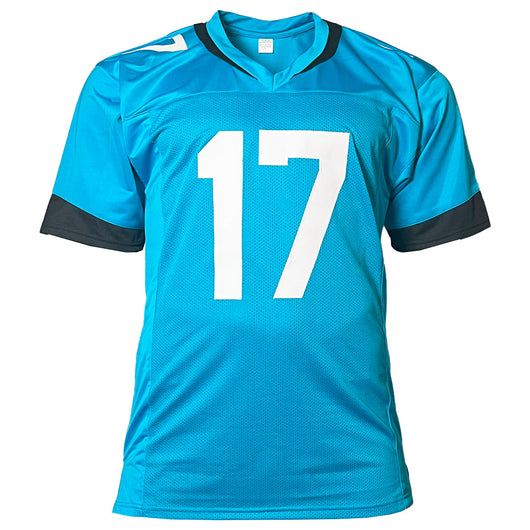 Evan Engram Signed Jacksonville Teal Football Jersey (JSA)