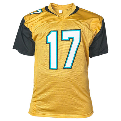 Evan Engram Signed Jacksonville Gold Football Jersey (Beckett)