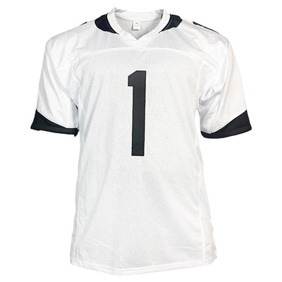 Travis Etienne Signed Jacksonville White Football Jersey (Beckett)