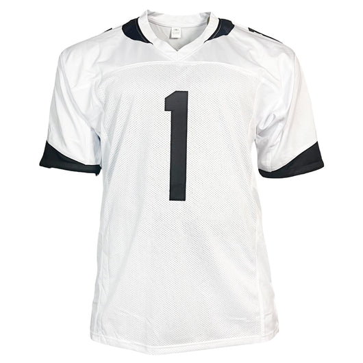 Travis Etienne Signed Jacksonville White Football Jersey (Beckett)