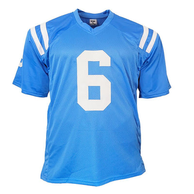 Zach Evans Signed Ole Miss College Light Blue Football Jersey (JSA)