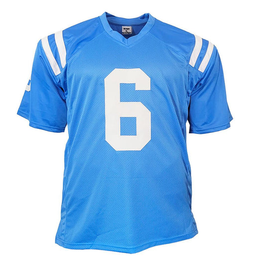 Zach Evans Signed Ole Miss College Light Blue Football Jersey (JSA)