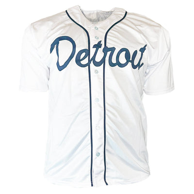 Darrell Evans Signed 2223 Hits 414 HR's 1984 WS Champs Inscription Detroit White Baseball Jersey (Beckett)