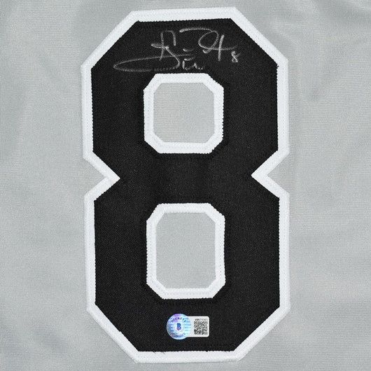 Carl Everett Signed Chicago Grey Baseball Jersey (Beckett)