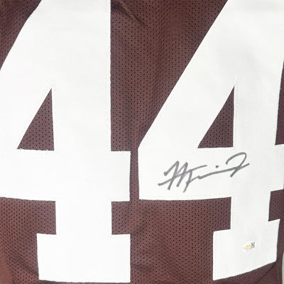 Harold Fannin Jr Signed Cleveland Brown Game Style Football Jersey (JSA)