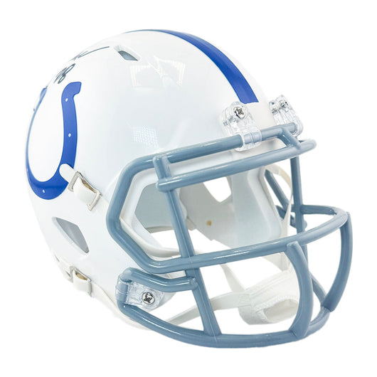 Marshall Faulk Signed Indianapolis Colts Speed Mini Football Helmet (JSA)