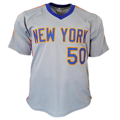 Sid Fernandez Signed New York Grey Baseball Jersey (JSA)