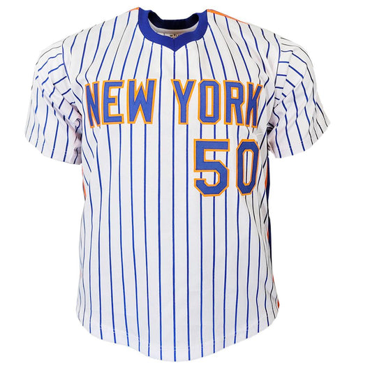 Sid Fernandez Signed New York Pinstripe Baseball Jersey (JSA)