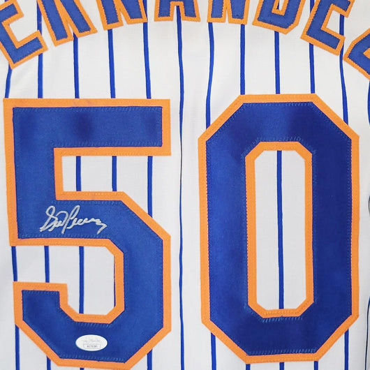 Sid Fernandez Signed New York Pinstripe Baseball Jersey (JSA)