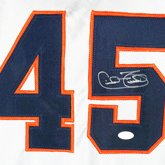 Cecil Fielder Signed on #5 Detroit Grey Baseball Jersey (JSA)