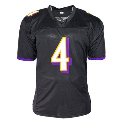 Zay Flowers Signed Baltimore Black Football Jersey (JSA)