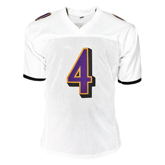 Zay Flowers Signed Baltimore White Football Jersey (JSA)