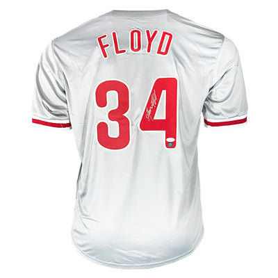 Gavin Floyd Signed Philadelphia Grey Baseball Jersey (JSA)