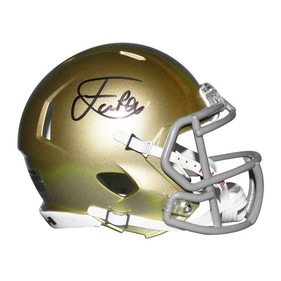 Isaiah Foskey Signed Notre Dame Fighting Irish Speed Mini Replica Football Helmet (JSA)