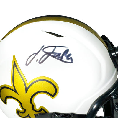 Isaiah Foskey Signed New Orleans Saints Lunar Eclipse Speed Mini Football Helmet (JSA)