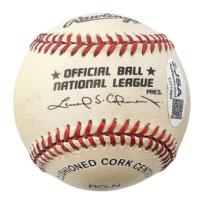 George Foster Signed Rawlings Official Major League Baseball (JSA)