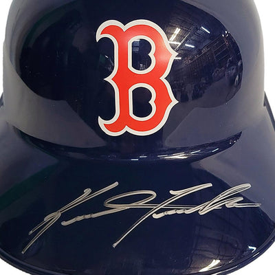 Keith Foulke Signed Boston Red Sox Souvenir MLB Baseball Batting Helmet (JSA)
