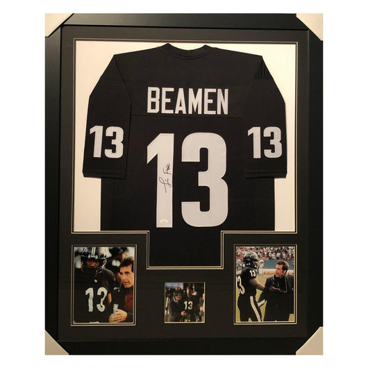 Jamie Foxx Signed Any Given Sunday Sharks Framed Vertical Layout Football Edition Black Jersey (JSA)