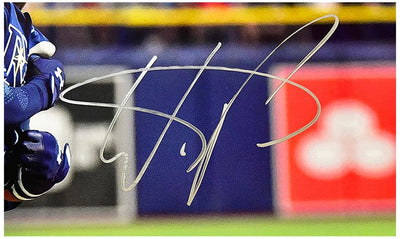 Wander Franco Signed Tampa Bay Rays Running Baseball 16x20  Photo (JSA)