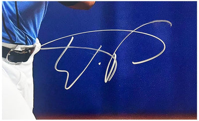 Wander Franco Signed Tampa Bay Rays Throwing Baseball 16x20 Photo (JSA)
