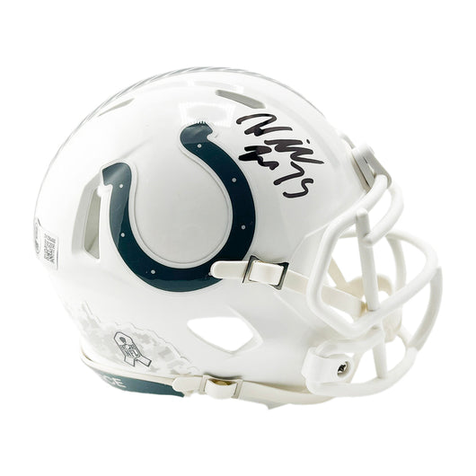 Will Fries Signed Indianapolis Colts Salute to Service 2024 Mini Football Helmet (Beckett)