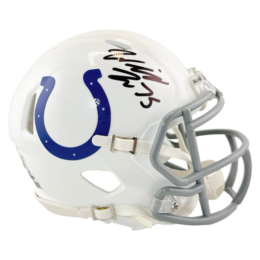 Will Fries Signed Indianapolis Colts Speed Mini Football Helmet (Beckett)