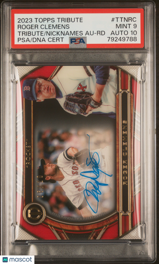 2023 Topps Tribute  To Nicknames Auto Roger Clemens #TTNRC RD PSA  Auto 10
