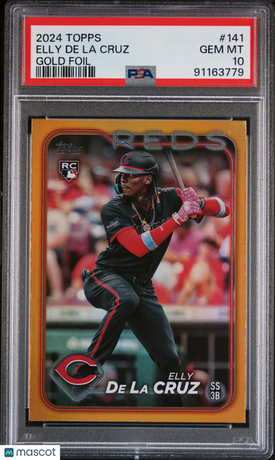 2024 Topps Elly De La Cruz #141 Gold Foil PSA 10