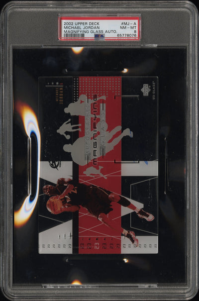 2002 Upper Deck Glass Magnifying Glass Autographs Michael Jordan #MJ-A Auto PSA