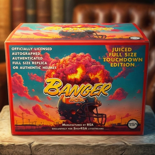 Juiced Autographed Football Helmet Banger Box - Series 1