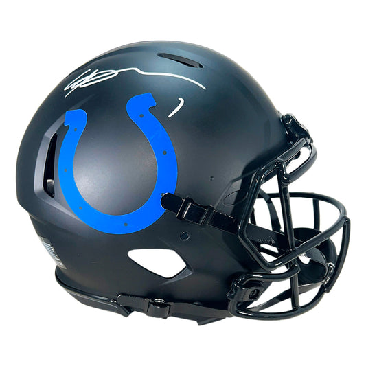 Sauce Gardner Signed Indianapolis Colts Authentic Eclipse Full-Size Football Helmet (Beckett)