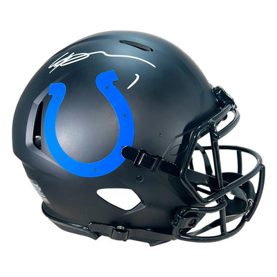 Sauce Gardner Signed Indianapolis Colts Authentic Eclipse Full-Size Football Helmet (Beckett)