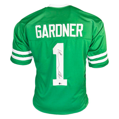 Sauce Gardner Signed New York Green Football Jersey (Beckett)